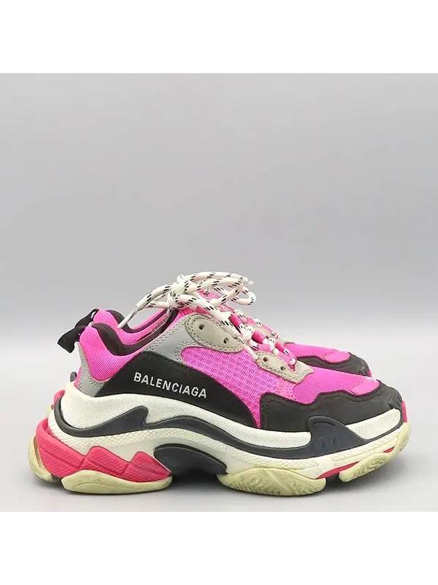 524039 Pink Black Two Tone Color Triple S Women Sneakers 35 - BALENCIAGA - BALAAN 4