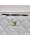 Card wallet holder light blue gold AP0213 - CHANEL - BALAAN 3