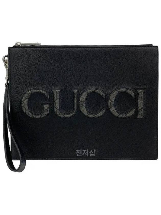 Logo Clutch Bag Black - GUCCI - BALAAN 2