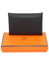 Calvi Absong Palladium Hardware Card Wallet Black - HERMES - BALAAN 6