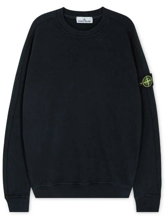 Men s Wappen Patch Blue Sweatshirt 801566060 V0020 - STONE ISLAND - BALAAN 1