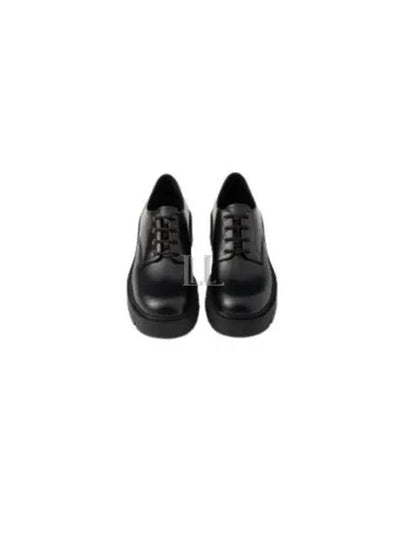 Brushed Leather Derby Black - PRADA - BALAAN 2