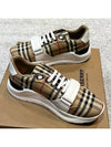 Vintage Check Suede Leather Sneakers Archive Beige - BURBERRY - BALAAN 4