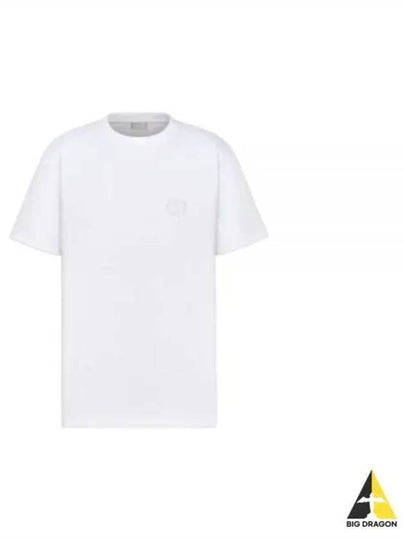 CD Icon Relaxed Fit Organic Cotton Short Sleeve T-Shirt White - DIOR - BALAAN 2