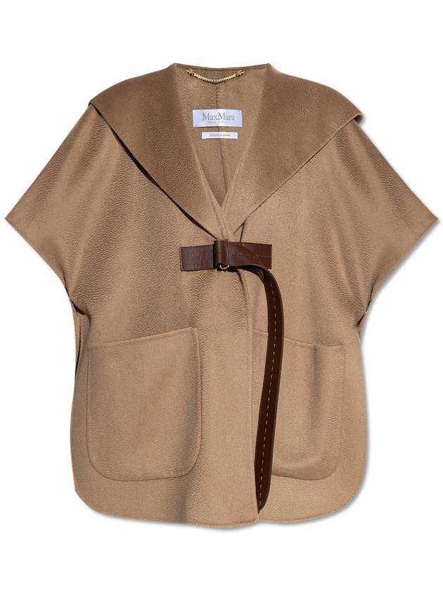 Dorico Sable Look Cashmere Cape Camel - MAX MARA - BALAAN 2