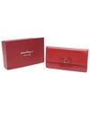 22 A953 Red Saffiano Gold Vara Bow Long Wallet - SALVATORE FERRAGAMO - BALAAN 2