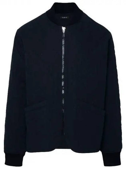 Men's Arcade Quilted Bomber Jacket Navy - A.P.C. - BALAAN 2