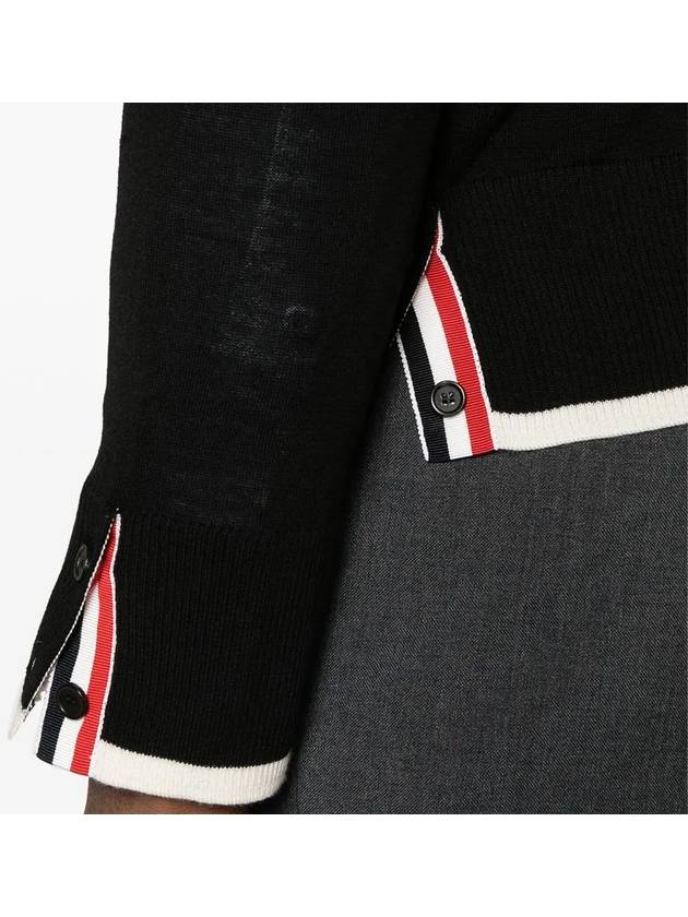 4-Bar Knit Top Black - THOM BROWNE - BALAAN 6