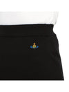 Bea Logo Knit Mini H-Line Skirt Black - VIVIENNE WESTWOOD - BALAAN 10