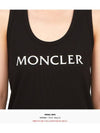 Logo Print Sleeveless Black - MONCLER - BALAAN 9