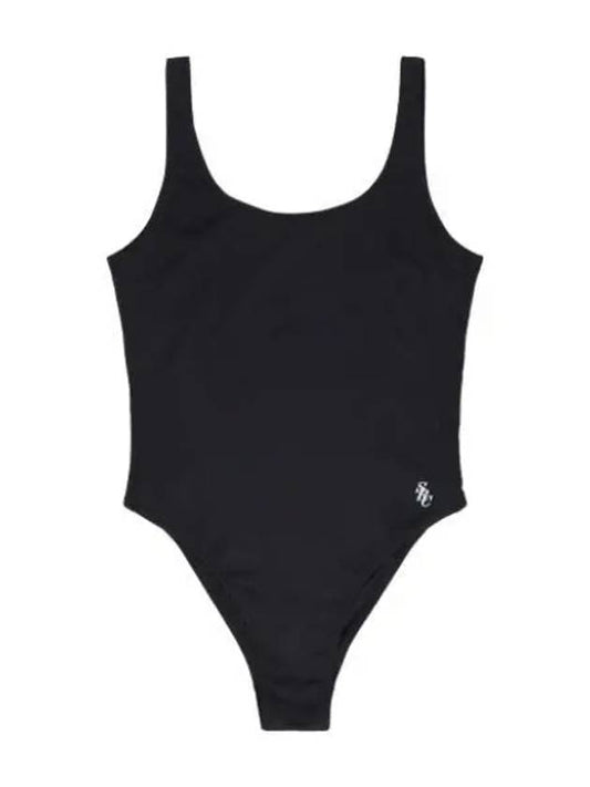 collar swimsuit black - SPORTY & RICH - BALAAN 1
