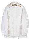 Nylon Gabardine Hooded Padded Jacket White - BRUNELLO CUCINELLI - BALAAN 1