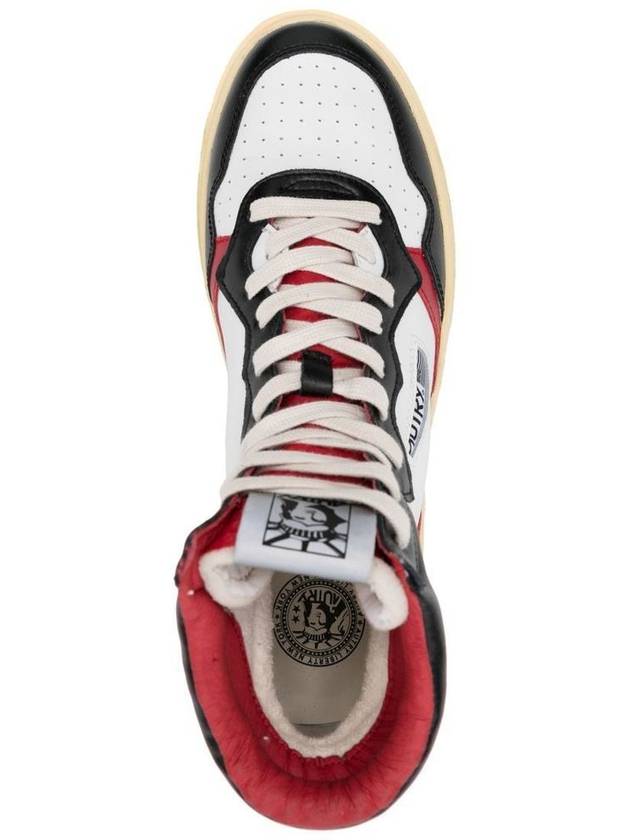 Liberty High Top Sneakers Black White Red - AUTRY - BALAAN 3