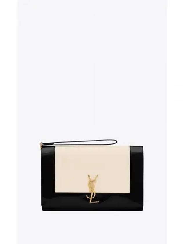 Cassandre Flap Lambskin Leather Clutch - SAINT LAURENT - BALAAN 2