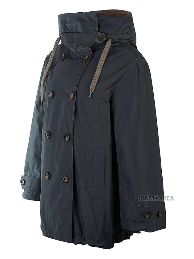 Women's Hooded Jacket Navy - BRUNELLO CUCINELLI - BALAAN 3