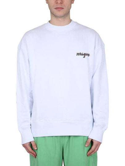 23 ss Crew Neck Sweatshirt WITH Logo 3440MM19223700001 B0040207359 - MSGM - BALAAN 2