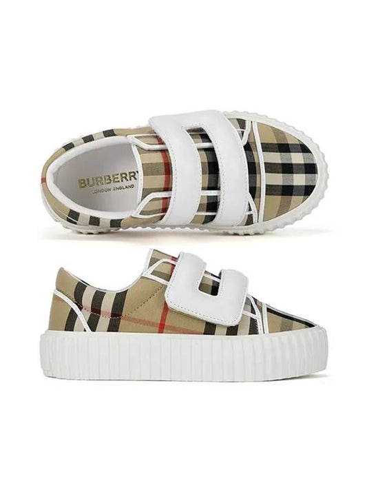 8047490 A7028 Vintage Check Low Junior Sneakers - BURBERRY - BALAAN 1