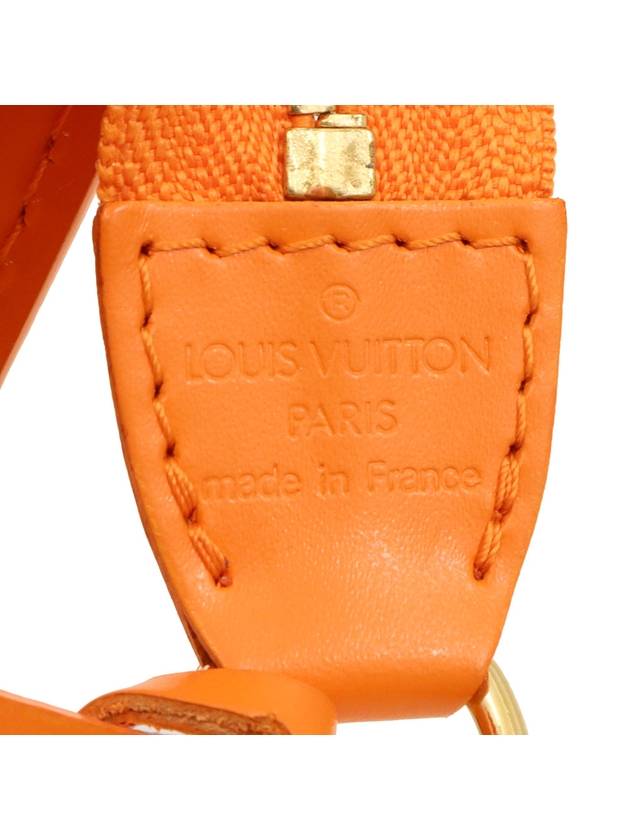 Orange Epi Leather Gold Pochette Accessory Pouch Shoulder Bag M5298H - LOUIS VUITTON - BALAAN 8