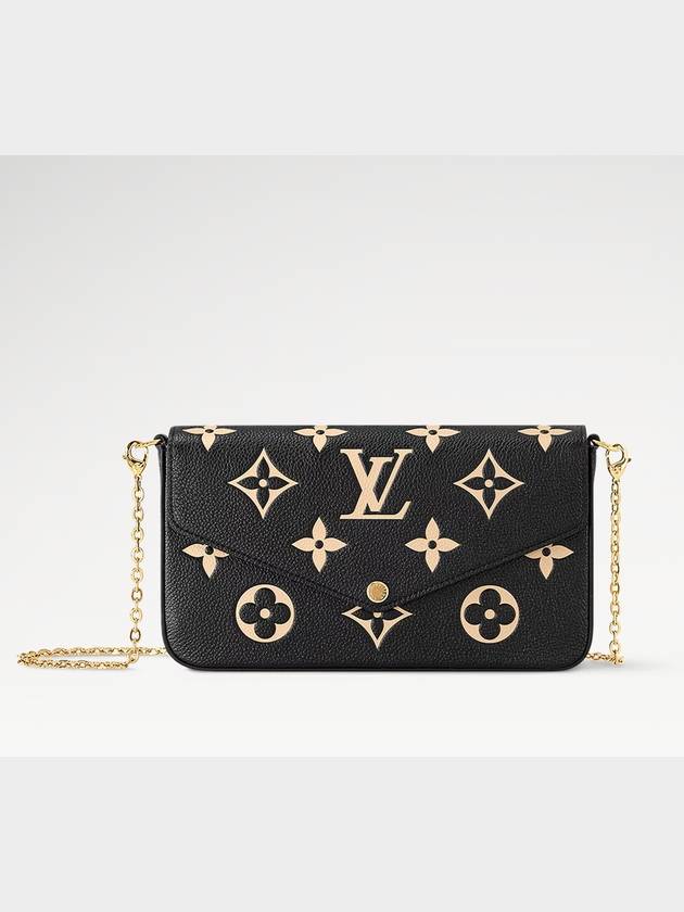 Women s Felicie Pochette Mini Logo Leather Cross Bag Black 82479 - LOUIS VUITTON - BALAAN 2