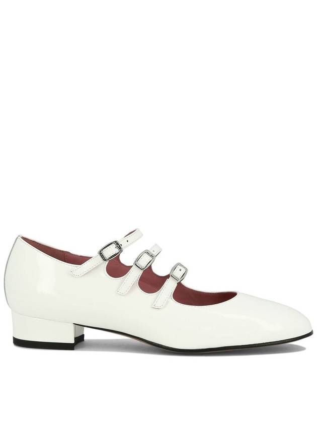 Carel Paris White Leather Pumps - CAREL - BALAAN 1