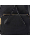 logo jacquard double bucket bag black - PRADA - BALAAN.