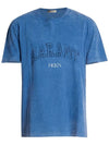 Honore Logo Cotton Short Sleeve T-Shirt Blue - ISABEL MARANT - BALAAN 2