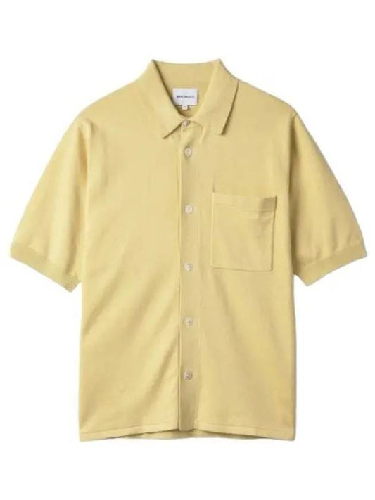 Lolo Linen Short Sleeve Shirt Sunwashed Yellow - NORSE PROJECTS - BALAAN 1