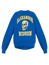 Skull Print Sweatshirt Blue - ALEXANDER MCQUEEN - BALAAN 2