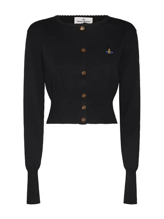 Bea Cropped Cardigan Black - VIVIENNE WESTWOOD - BALAAN 2