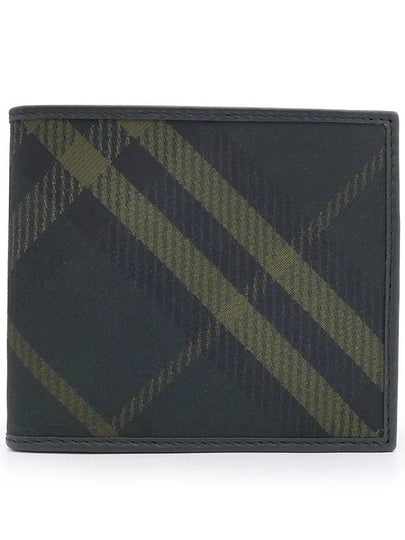 Check Bifold Half Wallet Shadow - BURBERRY - BALAAN 2