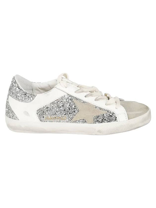 Superstar Glitter Low Top Sneakers Grey - GOLDEN GOOSE - BALAAN 1