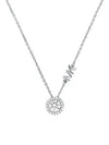 MKC1208AN040 MK logo pendant silver necklace - MICHAEL KORS - BALAAN 2