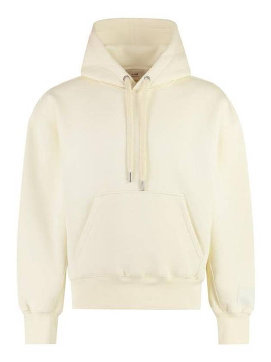 Label Hoodie Ivory - AMI - BALAAN 1