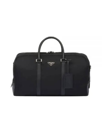 Re Nylon Saffiano Leather Duffel Bag Black - PRADA - BALAAN 2