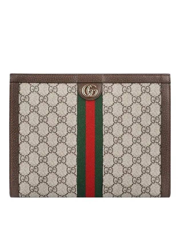 Ophidia Pouch Clutch Bag Beige Ebony - GUCCI - BALAAN 2