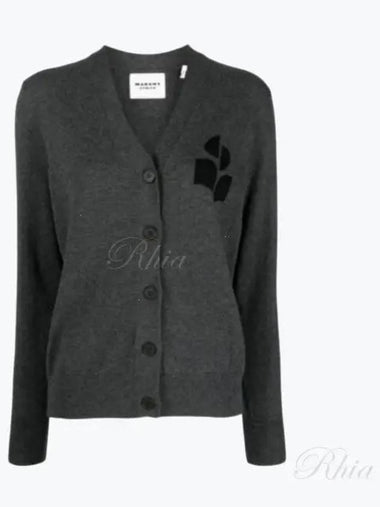 Karin CA0008FA A1X05E 02AN logo cardigan - ISABEL MARANT - BALAAN 1