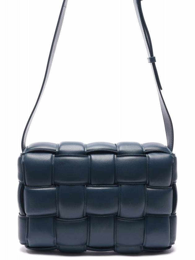 Gold Padded Cassette Cross Bag Deep Blue - BOTTEGA VENETA - BALAAN 5