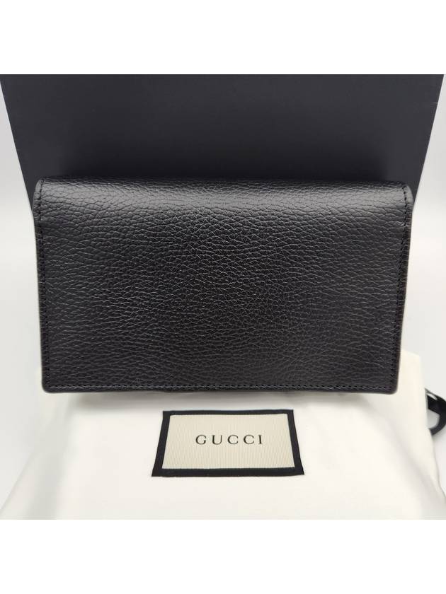 GG Interlocking Chain Strap Cross Bag Black - GUCCI - BALAAN 5