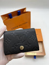 Monogram Embossed Leather Business Card Wallet Black - LOUIS VUITTON - BALAAN 6