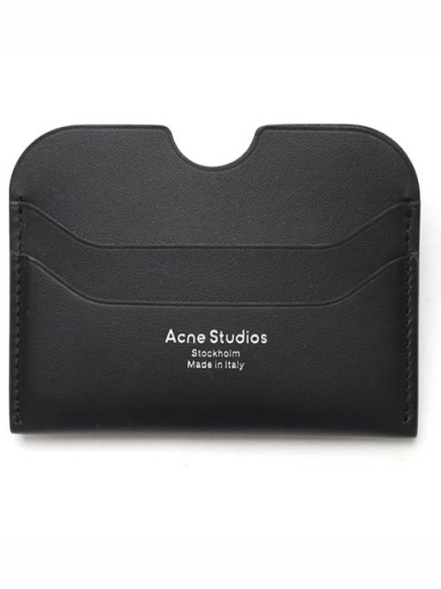 Silver Logo Card Wallet Black - ACNE STUDIOS - BALAAN 2