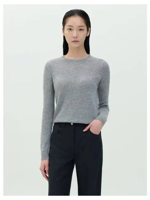 Women s Cashmere Crew Sweatshirt T shirt Neck Pullover Husky Domestic Product - THEORY - BALAAN 1