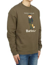 Logo Print Sweatshirt Green - BARBOUR - BALAAN 4