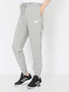 Sportswear Club Fleece Mid-Rise Track Pants Gray - NIKE - BALAAN.