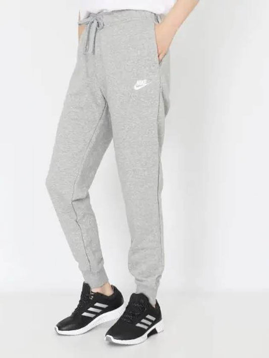 Sportswear Club Fleece Mid-Rise Track Pants Gray - NIKE - BALAAN.