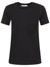 PAPAIA Pocket Logo T Shirt Black 2421946011 002 - MAX MARA - BALAAN 1