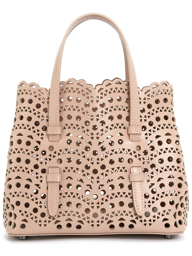 Mina 20 Vienne Wave Lux Calfskin Tote Bag Salmon - ALAIA - BALAAN 6