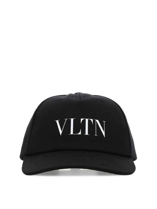 VLTN Logo Print Ball Cap Black - VALENTINO - BALAAN 2