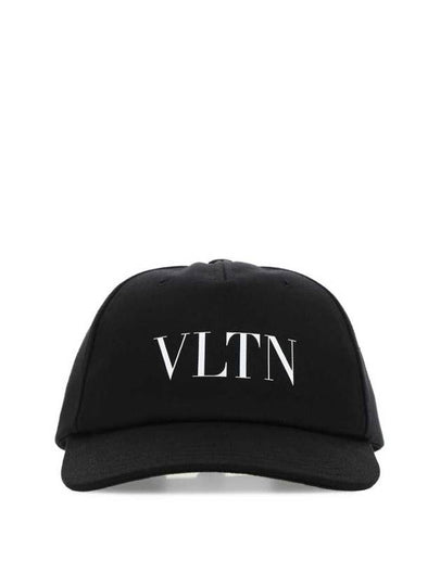 VLTN Logo Print Ball Cap Black - VALENTINO - BALAAN 2