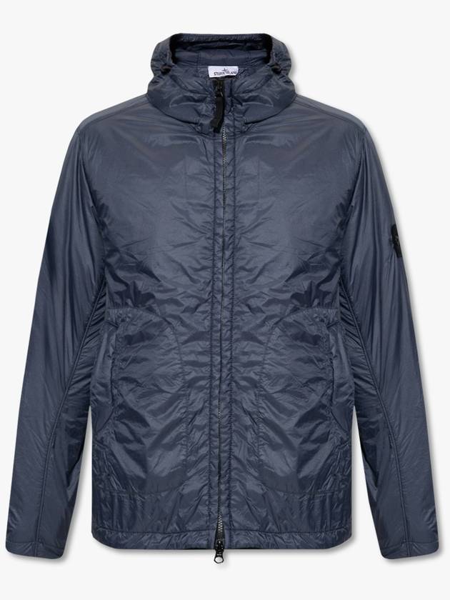 Garment Dyed Micro Yarn Hooded Jacket Navy - STONE ISLAND - BALAAN 7