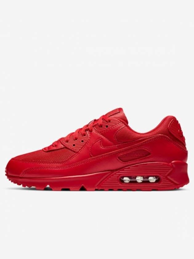 Air Max 90 Low Top Sneakers University Triple Red - NIKE - BALAAN 2